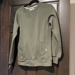 Landmark Project sweatshirt, size XS, front pockets, green